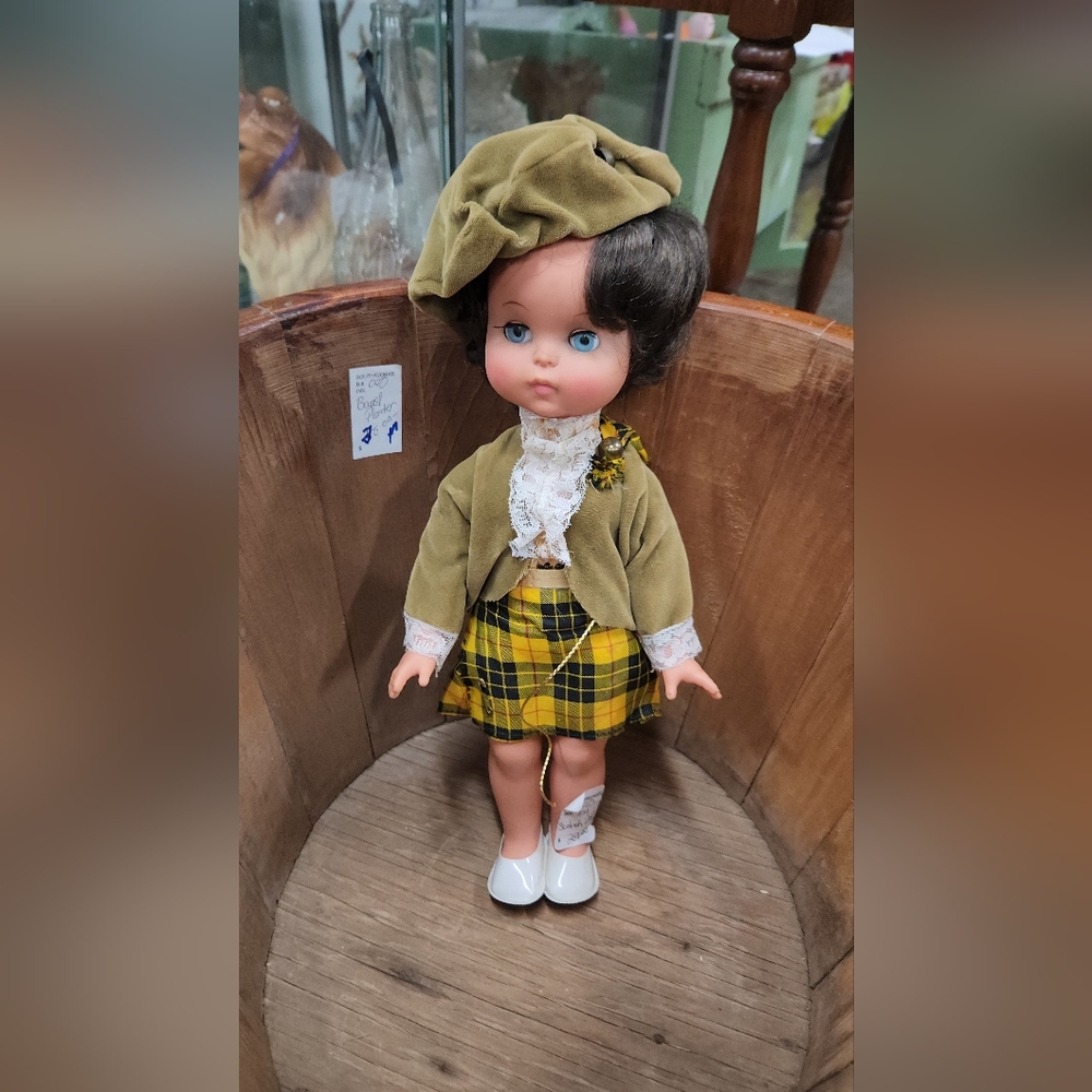 Vintage Scottish doll  made in Canada by Regal Toys  such beautiful eyes